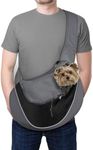 YUDODO Pet Dog Sling Carrier Breathable Mesh Travel Safe Sling Bag Carrier for Dogs Cats