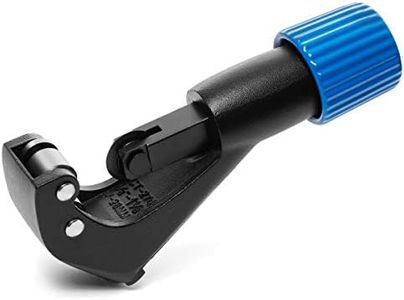 Loreso Small Copper Pipe Tubing Cutter with Reamer - Tube Cutter for 1/8, 1/4, 1/2 to 1 1/8 Copper Brass Aluminum & Thin Stainless Steel Pipes (3-28mm) OD Pipes