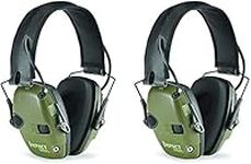 Howard Leight R-01526-PK2 by Honeywell Impact Sport Sound Amplification Electronic Shooting Earmuff, Green 2-Pack