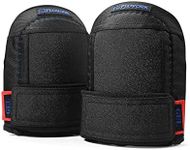 FLOVORK 2 Pairs One Strap Knee Pads,Flooring, Roofing and Gardening Knee Pads for Men and Women with Soft GEL Padding,Machine Washable,Non-slip,Large