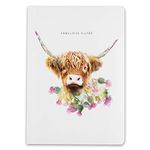 Lola Design - A5 Journal Notebook - Fabulous Notes, Highland Cow Design - Perfect for Journaling, Note-taking - Designed and Printed in the UK - Luxurious Matt-finish, 192 Lined Pages