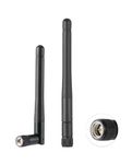 POBADY 2PCS Dual Band WiFi Antenna 2.4GHz 5GHz 5.8GHz Antenna 3dBi MIMO SMA Male Antenna for WiFi Router Wireless LAN Card PCIe Card Router Video Surveillance Monitor