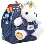 Naturally KIDS Medium Unicorn Backpack - 5-7 Year Old Girl Gifts - Kids Backpack for Girls - Unicorn Gifts for Girls