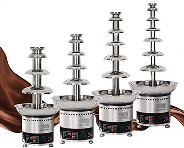 Large Capacity Chocolate Fountain Machine, 4/5/6/7 Tiers Commercial Chocolate Fondue Waterfall with Temperature Control, Sauce Heater for Party Restaurant Wedding Buffet Equipment,5 Tier