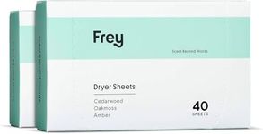 FREY Dryer Sheets – Cedar Grove Scent | Organic Fabric Softener | 60 Sheets (Pack of 2)