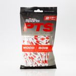 Pride Professional Tee System Shortee Tee, 2-1/8 Inch-120 Count (Red on White)