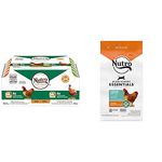 NUTRO Perfect Portions Wet Cat Food (Chicken & Turkey Paté) + NUTRO WHOLESOME ESSENTIALS Indoor Dry Cat Food (Chicken & Brown Rice)