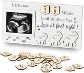 Bprow Ultrasound Picture Frames - New Mom Gifts with Pregnancy Weeks Countdown Calendar - Pregnancy & Gender Reveal Gifts