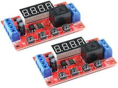 EC Buying 2Pcs 5V Time Delay Relay Module Multi Mode Relay Module with Segment LEDs Display Programmable Multifunction Time Delay Relay Module for Smart Home Automatic Control