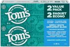 Tom's of Maine Simply White - Refreshing Peppermint - Fluoride-Free Natural Whitening Toothpaste Fights Tarter and Plaque to Whiten Teeth Naturally - 2 Pack, 85 mL