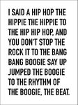 Close Up I said A Hip Hop Art Print The Sugarhill Gang (30cm x 40cm)