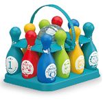 sobebear Kids Bowling Set Skittles Game | Soft Bowling Set | Indoor & Outdoor Educational Fun Game Toys for Children | Colorful Skittles Game Kit for Children 3+ Years Old (10 Bottles + 1 Ball)