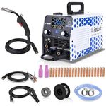 Reboot MIG Welder 200AMP 230V 5 in 1 Multiprocess Welding Machine,Mig Gas/Gasless Flux Core/Lift TIG/Stick/Spot Inverter Mig Welders with Premium Large LED Display Welding Equipment,Upgrade RBM2000