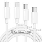 3 Pack [3.3Ft+6.6Ft+10Ft] 60W USB-C Charge Cable, USB Type C Charger Cord, USB C to USB C Fast Charging Cable, for iPhone 16/15 Pro Plus Pro Max, iPad/Pro, Samsung S23/S22, MacBook Air and More