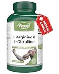 VORST L-Arginine & L-Citrulline Supplement 180 Vegan Capsules | Muscle Protein Synthesis | Amino Acids Complex | Max Strength | 1 Bottle