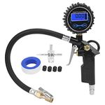 Qiilu Tyre Pressure Gauge, Car Tire Pressure Gauge Tester Digital Table Safety Barometers