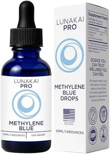 Lunakai PRO USA Made Methylene Blue Pharmaceutical Grade – 99.99% Pure USP Grade 1% Methylene Blue Drops for Humans – Cognitive & Focus Support Supplement