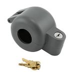 Prime-Line S 4180 Door Knob Lock-Out Device – Prevents Turning of Door Knob and Access to Keyhole, Can be Used for Home Rentals, Evictions, Job Sites and More – Keyed Alike, Diecast, Gray (Single