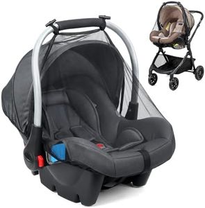 Orzbow 2-Pack Mosquito Net for Infant Car Seat | Universal Baby Mosquito Net for Doona Car Seats, Strollers, Carrier, Bassinets, Breathable & Durable, Baby Summer Travel Essentials, Black