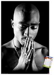 Trends International Tupac-Praying Mount Wall Poster, 22.375" x 34", Poster & Mount Bundle