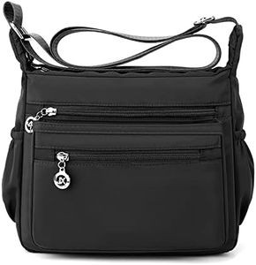 Wafybsre Borsa per donna Borse a tracolla multitasche da viaggio casual (Nero)