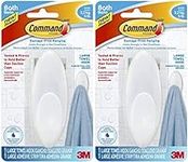 Command Towel Hook, Frosted, 5-Poun