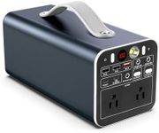 Powdeom 300W Portable Power Station, 299.7Wh Power Bank with AC Outlet, Dual Way 65W PD/USB-C Port, Laptop Charger Battery Pack Power Supply, Solar Generator for Outdoor Camping Home Emergency Outage