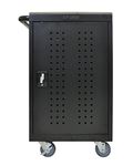 LUXOR LLTM30-B-RFID Tablet Computer Charging Station, 36.75" H x 26" W x 20.25" D, Black