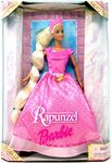 Barbie Rapunzel Pink Gown with Gold Glitter Pink Crown