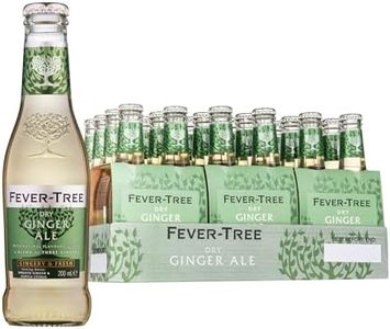 Fever-Tree Dry Ginger Ale, Sparkling Soda Soft Drink Mixer, Natural Ingredients & Flavours, 200mL (Pack of 24 Glass Bottles)