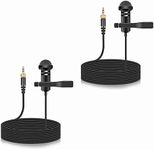 2-Pack Lavalier Microphone Compatib