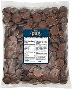 By The Cup Merckens Milk Chocolate Melting Wafers, 5 lb Bulk Bag for Chocolate Fountain, Fondue Sets, Molds and More