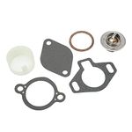 Boat Thermostat Kit Thermostat Gasket 807252Q5 Replacement for MerCruiser with Sleeve 160° 4.3L 5.0L 5.7L 7.4L 8.2L 1987 Up Thermostat Thermostats