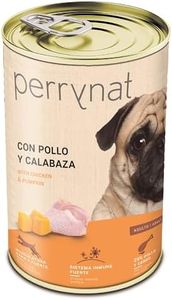 Perrynat, Comida húmeda para Perros, Pollo, Cerdo y Calabaza. Pack 12 uds x 400 gr