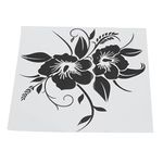 Car Sticker, Universal Flower Car Decal Automotive Exterior Decoration Stickers for Motorcycle Truck SUV(Black)