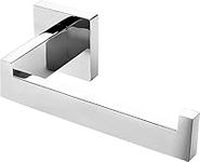 HITSLAM Chrome Toilet Paper Holder Wall Mount Square Silver 304 Stainless Steel Toilet Paper Roll Holder for Bathroom