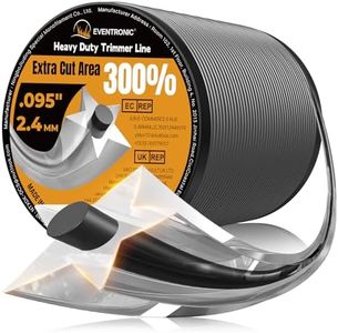Weed Eater String, 095'' Heavy Duty String Trimmer Line, Pentagon Dual Core Weed Wacker String for Cordless String Trimmer, 3LB/1050FT Universal Replacement Weed Trimmer Line, Professional Results