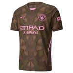PUMA Men’s Manchester City FC 2024/25 Soccer Goalkeeper Shirt - Brown - Size: M