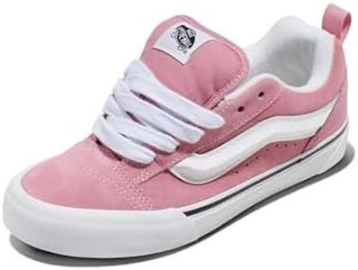 Vans Unisex Knu Skool Shoe | '90s Retro Puffy Low-Top Fashion Sneakers for Men & Women, Color Theory Foxglove, 4.5/6