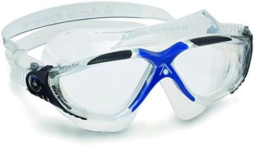 Aqua Sphere Vista Swim Mask With Clear Lens, Gray/Blue