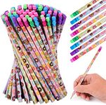 100 Pieces Donut Themed Pencils Cylinder Wood Pencils with Various Donut Element 4 Style Assorted Kids Pencils Girls Birthday Present Party Supplies Student Carnival Prize School Office Supply (100)