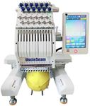 Compact Embroidery Machine with 12 
