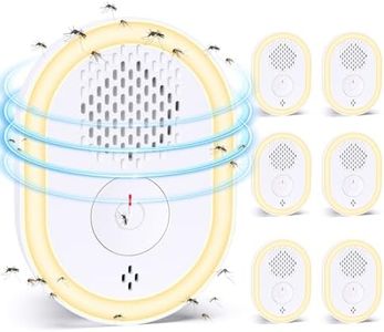 Trampa para Insectos Voladores con Sensor De Luz Nocturna, Atrapamoscas Enchufable, 4 Modos, Trampa para Mosquitos, Mata Mosquitos En Interiores, Trampa para Moscas con Luz UV (Paquete De 6)
