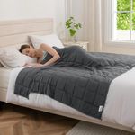 Good Nite Weighted Blanket Adult Heavy Weight Blanket for Improved Sleep Relaxes Body (Grey, 4kg, 125x150cm)