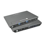 AV Access KVM Switch Dual Monitor 2 Ports 4K@60Hz, 2K@144Hz, HDMI USB 3.0 Switch Extended Display 2 Monitors 2 Computers, Ultra Wide Screen PC Keyboard Mouse Switcher, Hotkey Switch, 2 USB 3.0 Cables