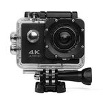 Drumstone 4K Action Camera Ultra HD 170D Wide Angel Go Waterproof Pro Sports Video 1080 Camera, Dual 2 Inch LCD 16 MP Image Sensor 170 Wide-Angle Lens (5 Year Replacement Warranty)