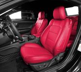 luxuperce Seat Covers Custom Fit for Ford Mustang 2015-2024 Coupe Model with Waterproof Leather and Airbag Compatible Automotive Vehicle Cushion Protector