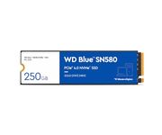 Western Digital 250GB WD Blue SN580 NVMe Internal Solid State Drive SSD - Gen4 x4 PCIe 16Gb/s, M.2 2280, Up to 4,000 MB/s - WDS250G3B0E