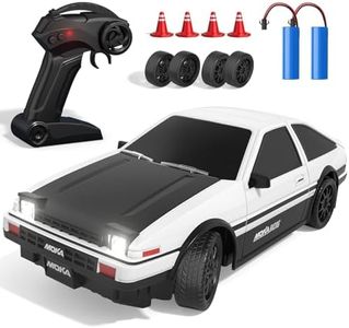 AYIQUTY RC Drift Car, 1:24 Mini 4WD Remote Control Drift Cars with Semi Proportional Throttle and LED Light, 25KM/H RC Racing, Boys Toy Gifts Age 6 7 8 9 10+