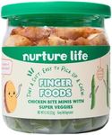 Nurture Life Baby Finger Foods, Freshly Prepared Stage 3 Toddler Meals, Ideal for Easy Self-Feeding, Nutritious Mealtime Solution for Busy Families, Supports Growth, Chicken Bite Minis w Super Veggies